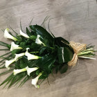 Tied Spray, Tied Sheaf - White Calla Lily