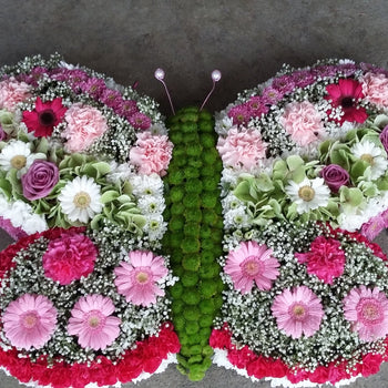 Butterfly Design bespoke funeral tribute