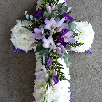 Cross funeral tributes