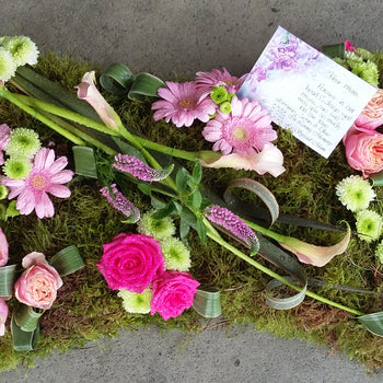 Contemporary funeral tribute pillows