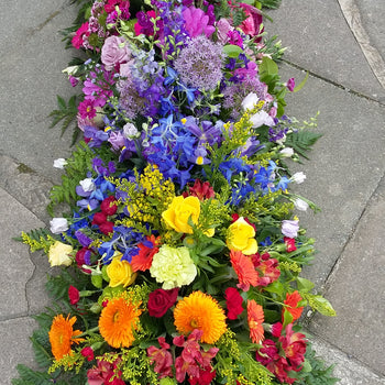 Rainbow coffin spray