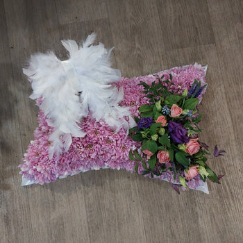 bespoke Pillow with angel wings
