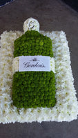 Gin Bottle bespoke funeral tribute