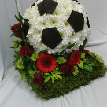 bespoke football funeral tribute