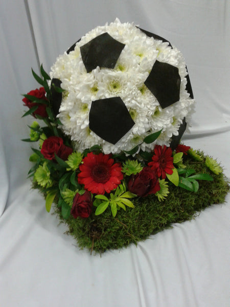bespoke football funeral tribute